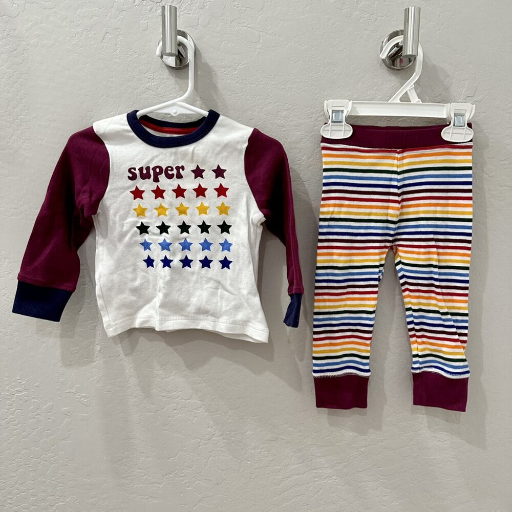 Little Bird by Jools Oliver Rainbow Super Star Long John Pajamas